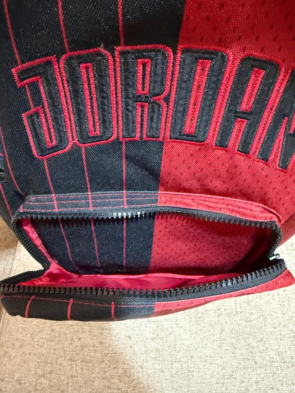 New Nike x Air Jordan Backpack Playoff Edition Red Black Large